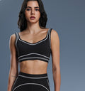 Airbrush Soft Support Sports Bra - Black