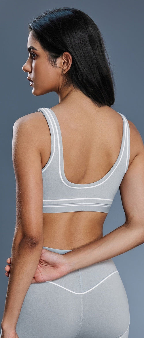 Airbrush Soft Support Sports Bra - Grey